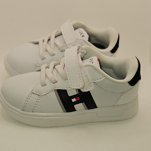 Tommy Hilfiger Other - Tommy Hilfiger Kids White and Black Sneakers